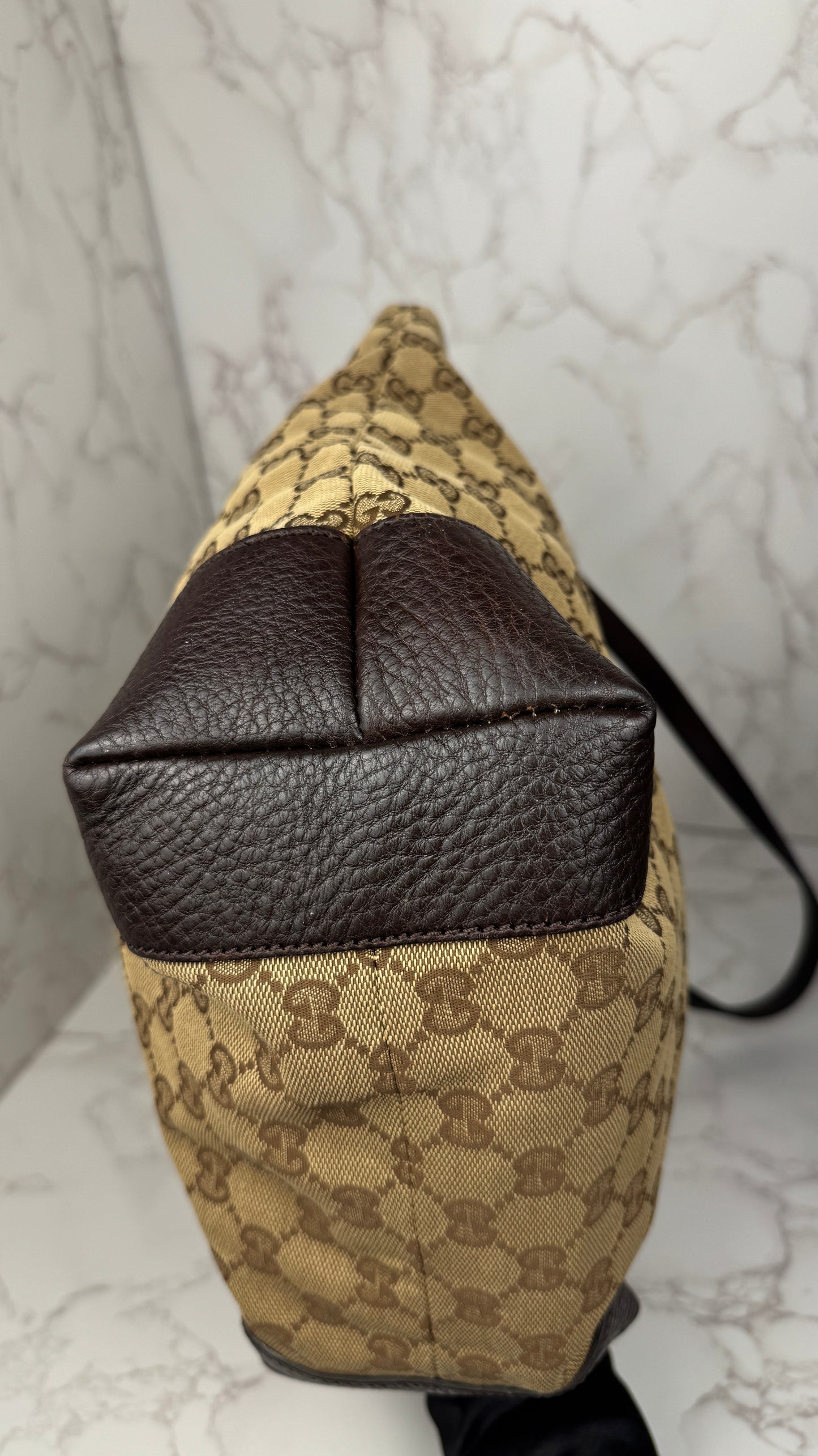 Gucci Tote GG Canvas Eclipse Brown