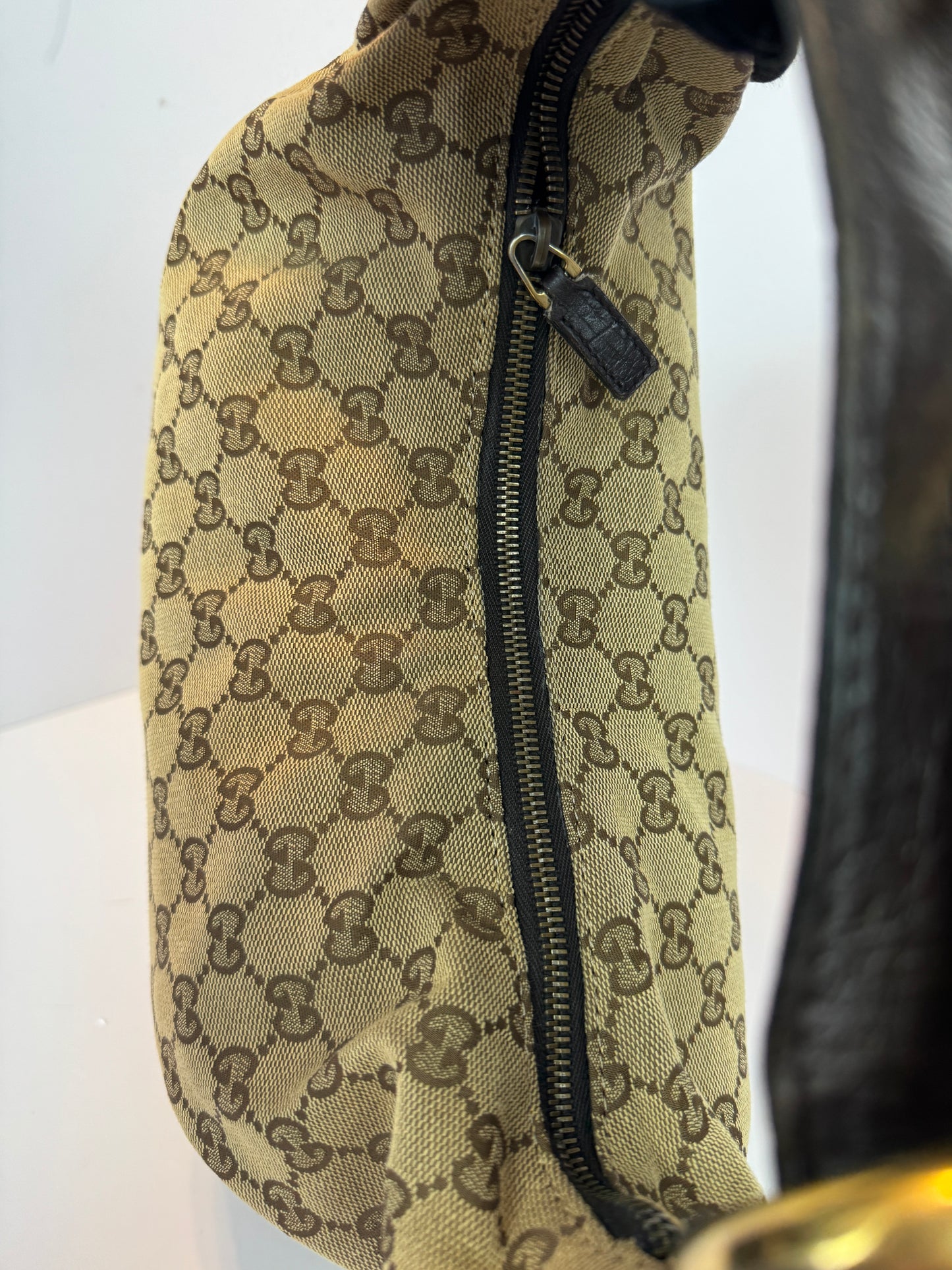 Gucci Hobo Horse-bit GG Canvas Brown