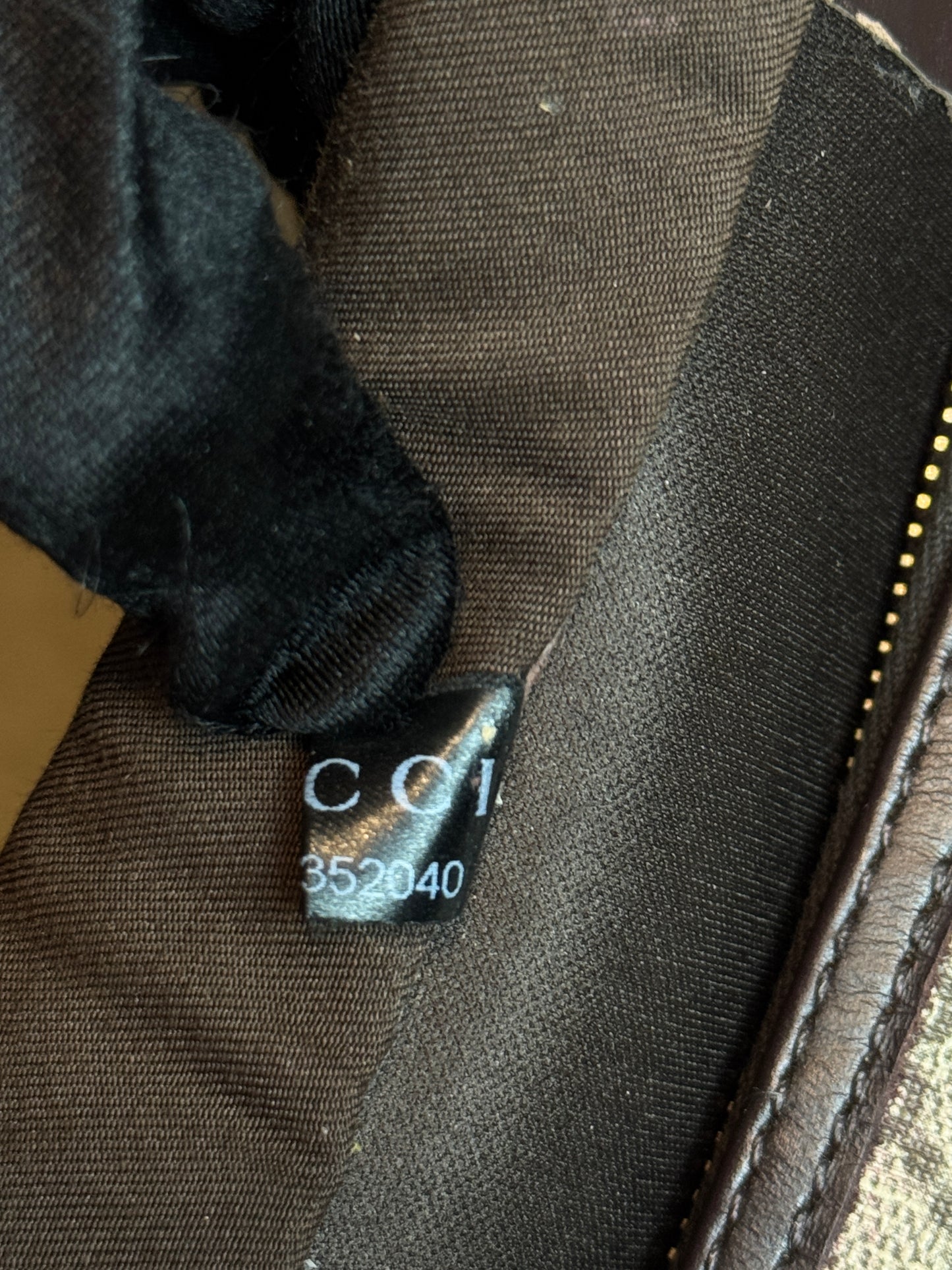 GUCCI Joy Boston GG Coated Canvas Brown