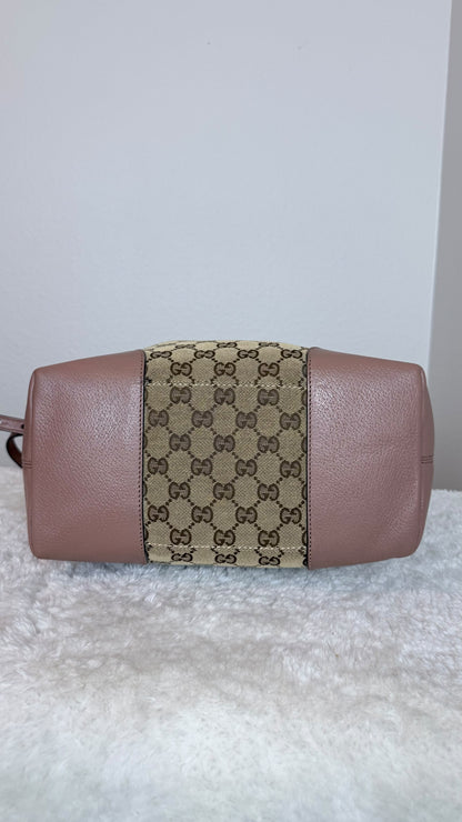 GUCCI Bree Top Handle GG Canvas Pink