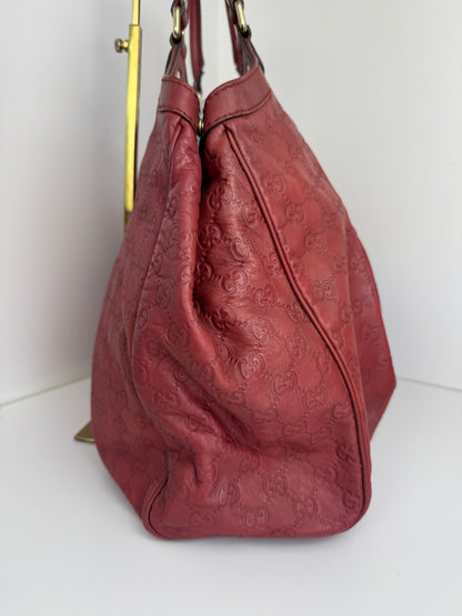 Gucci Sukey Large GG Monogram Leather Burgundy