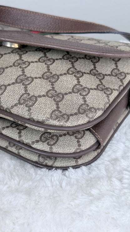 GUCCI GG Supreme Ophidia Crossbody Coated Canvas