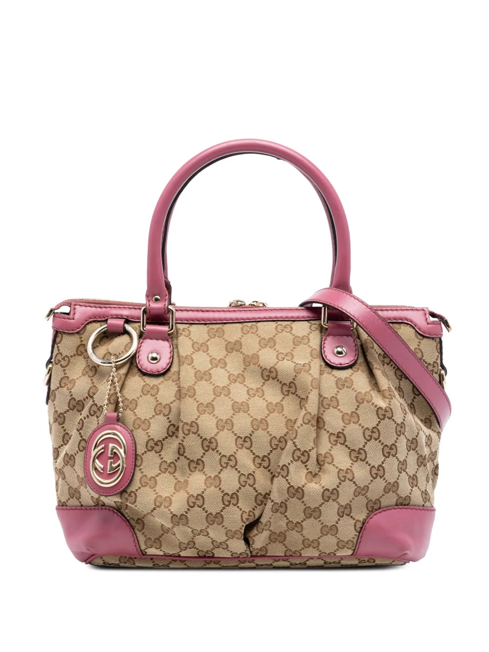 Gucci Sukey Crossbody GG Canvas Pink