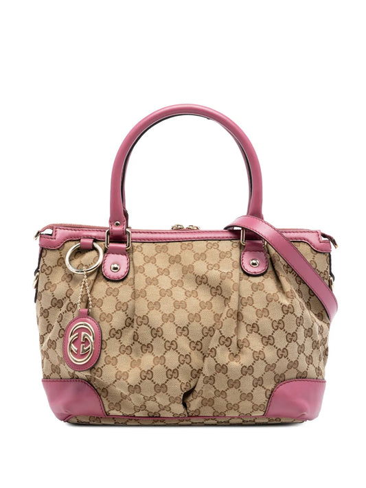 Gucci Sukey Crossbody GG Canvas Pink