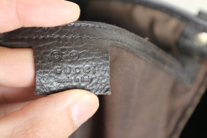 Gucci Shopping Tote Medium GG Supreme Coated Canvas Dark Brown
