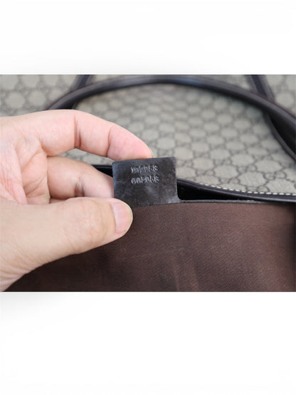 Gucci Joy Tote GG Coated Canvas Dark Brown