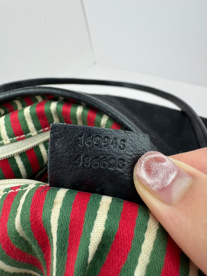 Gucci New Britt Tote Black Medium Monogram