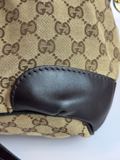 GUCCI Sukey Crossbody With Strap GG Canvas