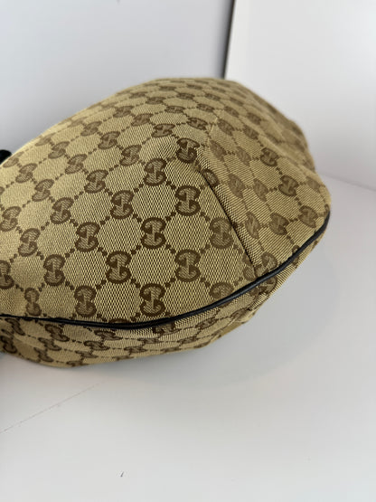 Gucci Web HalfMoon Large GG Canvas Brown