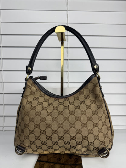 Gucci d ring hobo GG Canvas