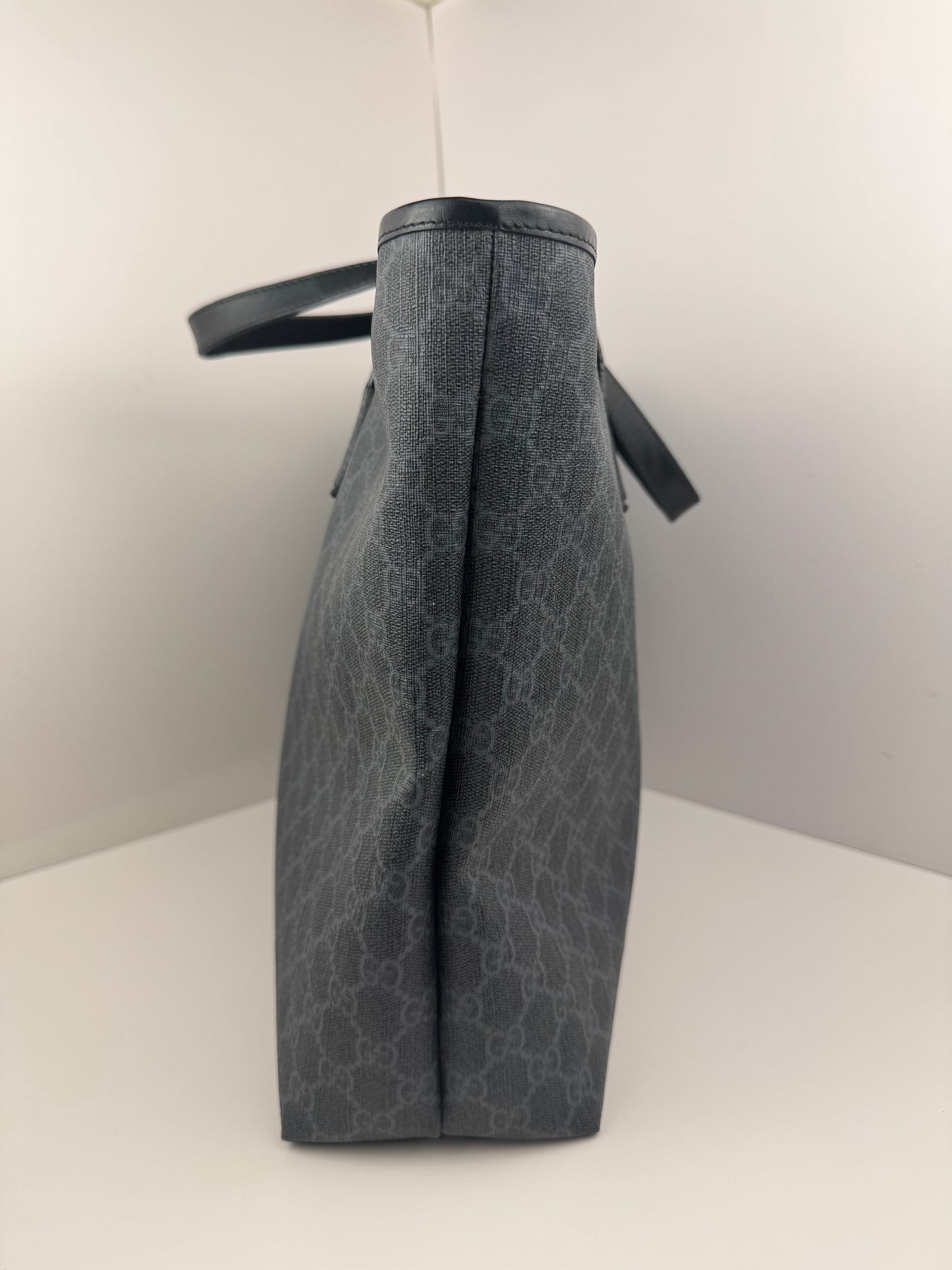 Gucci Large Tote GG Supreme Coated Canvas Black