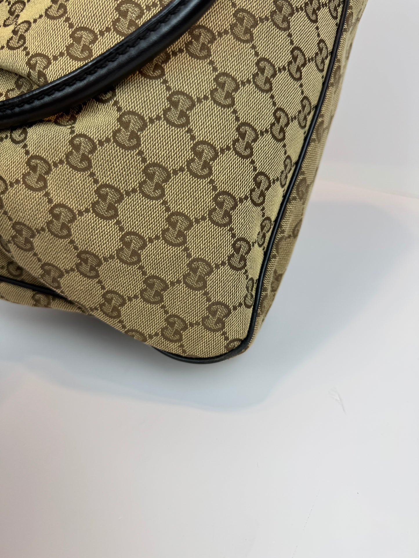 GUCCI Sukey Tote GG Canvas Brown
