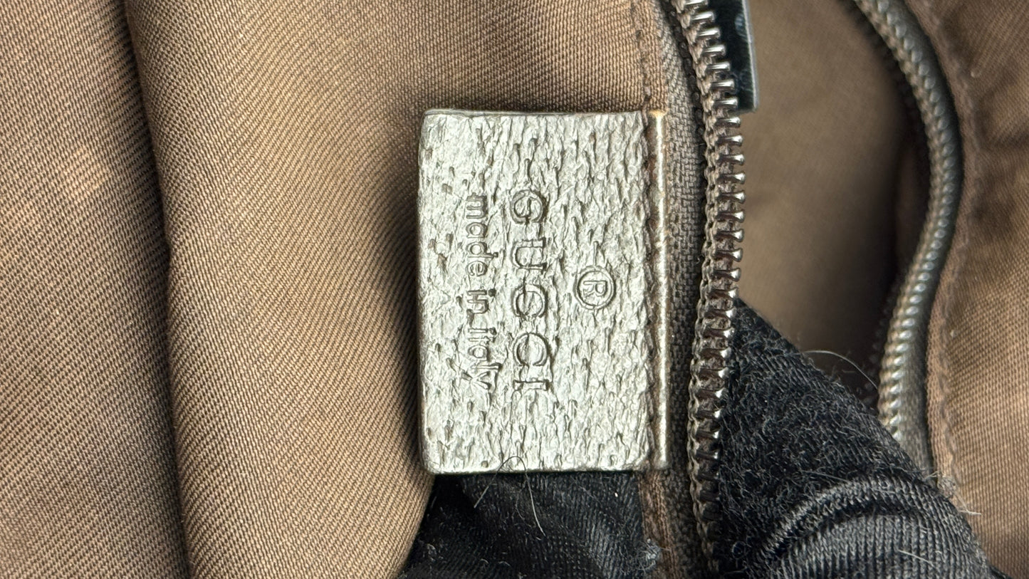 Gucci Half-Moon Wen Strap hobo brown