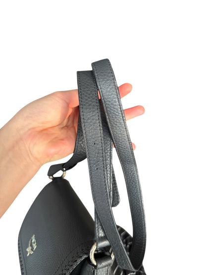 Mcm Leather flap crossbody Dark grey