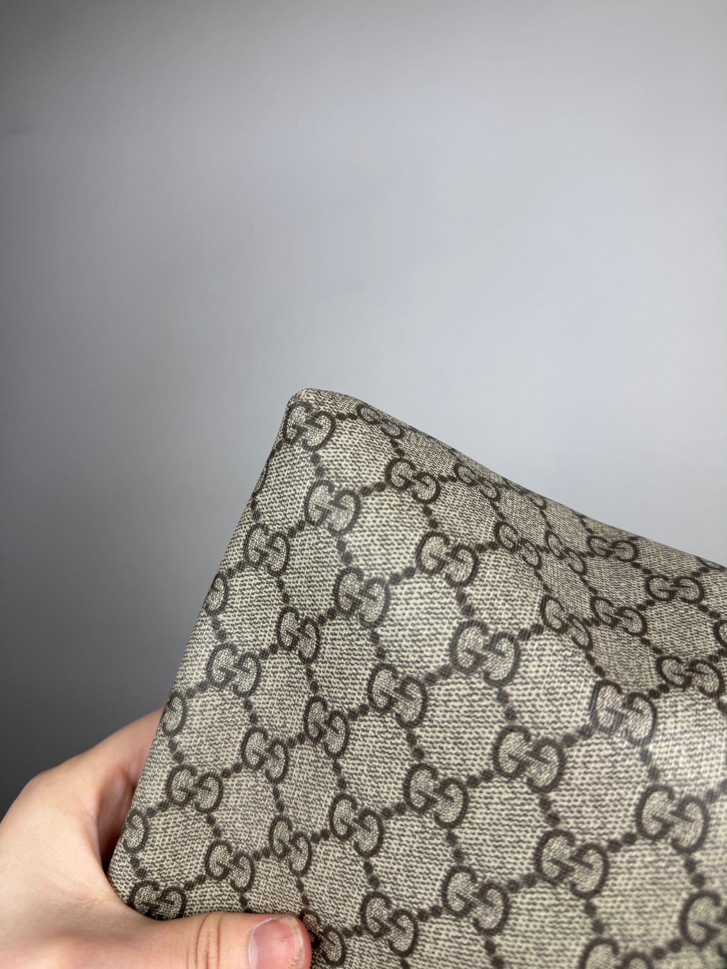 GUCCI Web Messenger Bag GG Coated Canvas Large