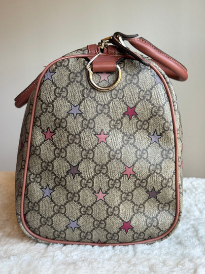 GUCCI Boston Star Limited Edition Coated canvas Pink
