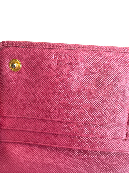 WA2👛 Prada continental flap wallet (COA Included) retail $995