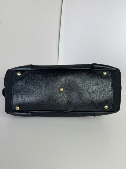 GUCCI  Princy Boston Small GG Black Canvas