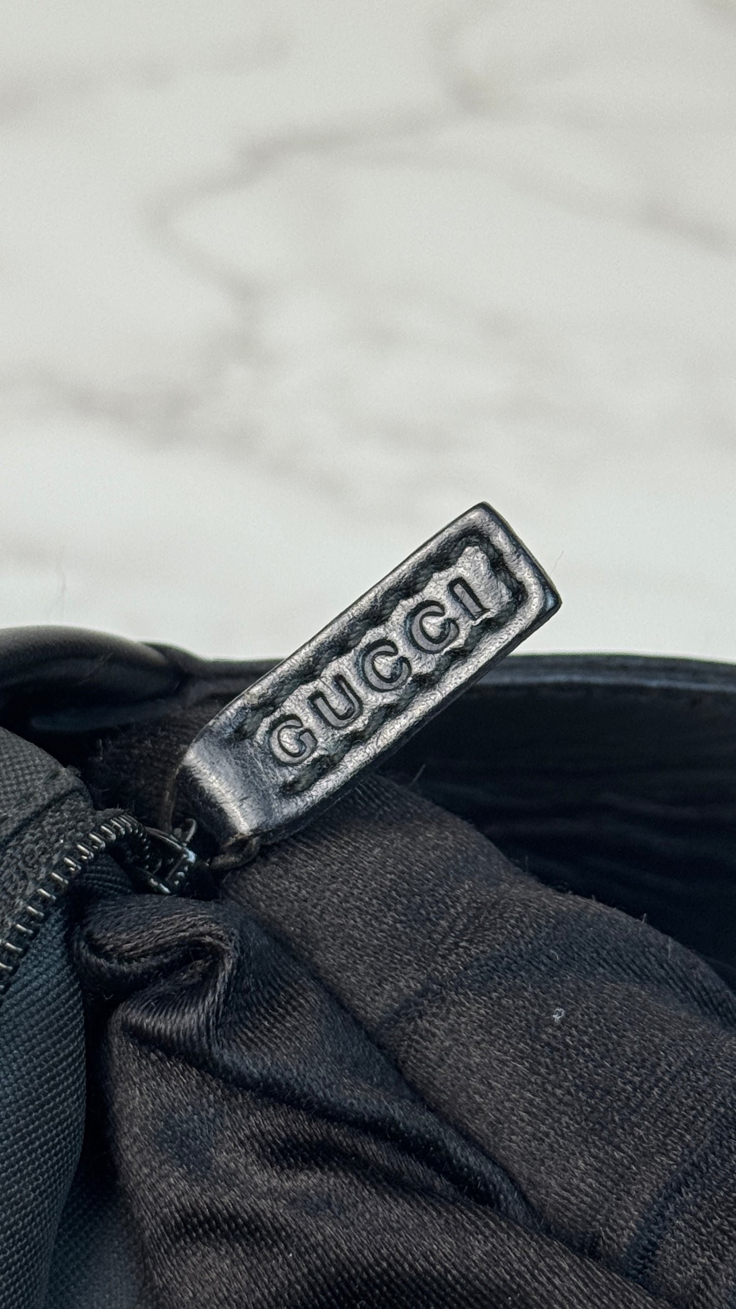 Gucci Jackie Hobo GG Canvas Shoulder Bag Black (Vintage)