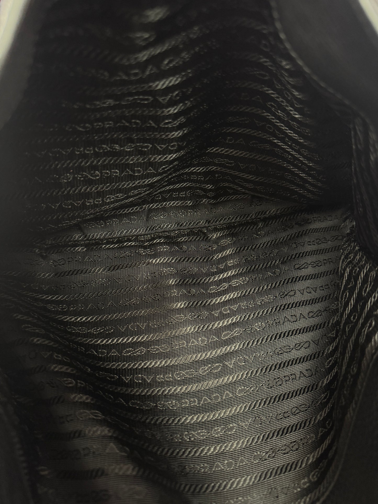 PRADA Vitello Daino Double Pocket Leather Black