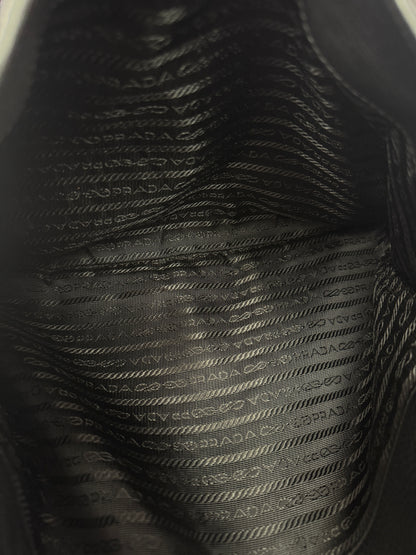 PRADA Vitello Daino Double Pocket Leather Black