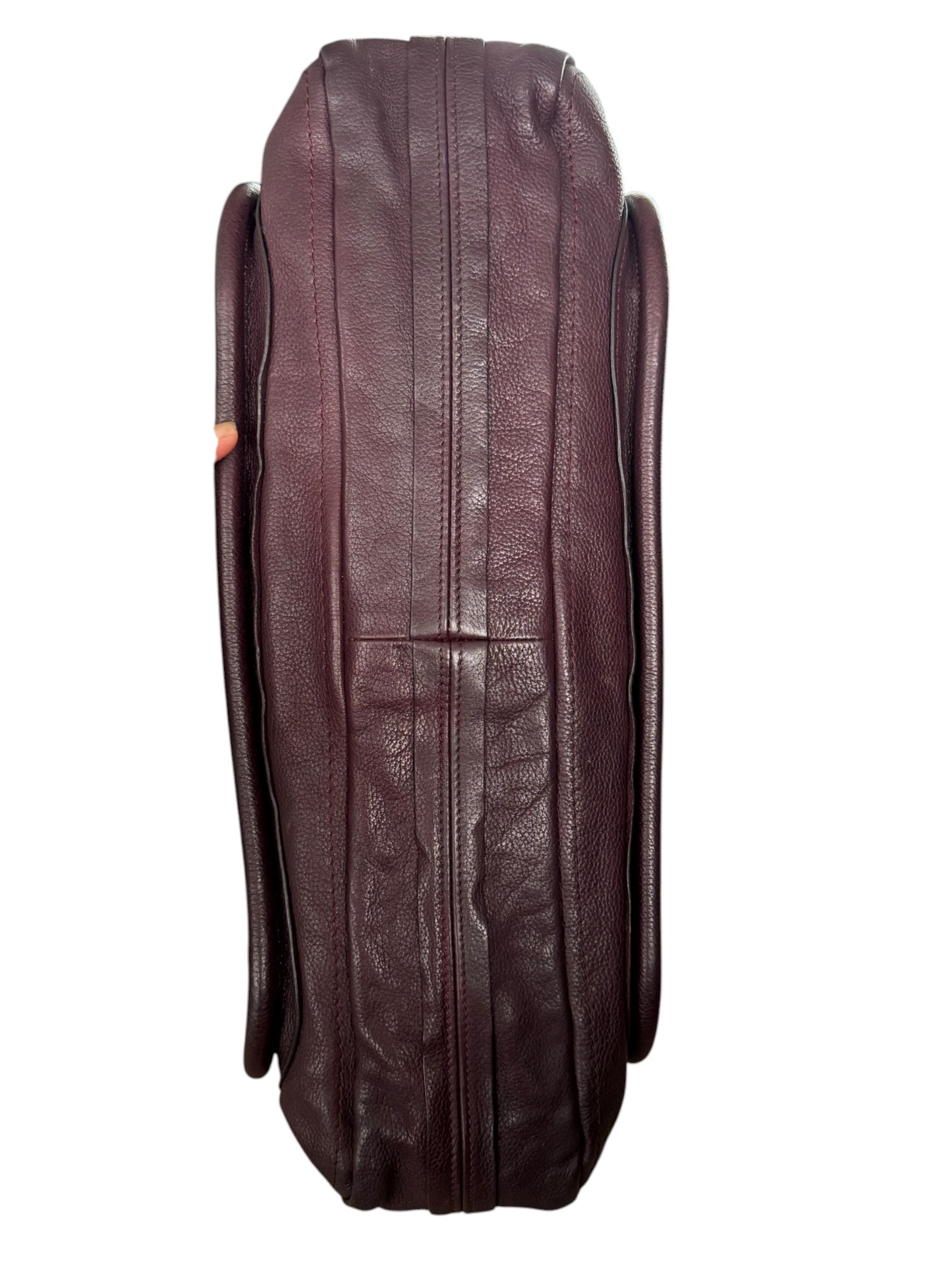 Chloe Paraty Top Handle bag Leather Medium Dark Burgundy