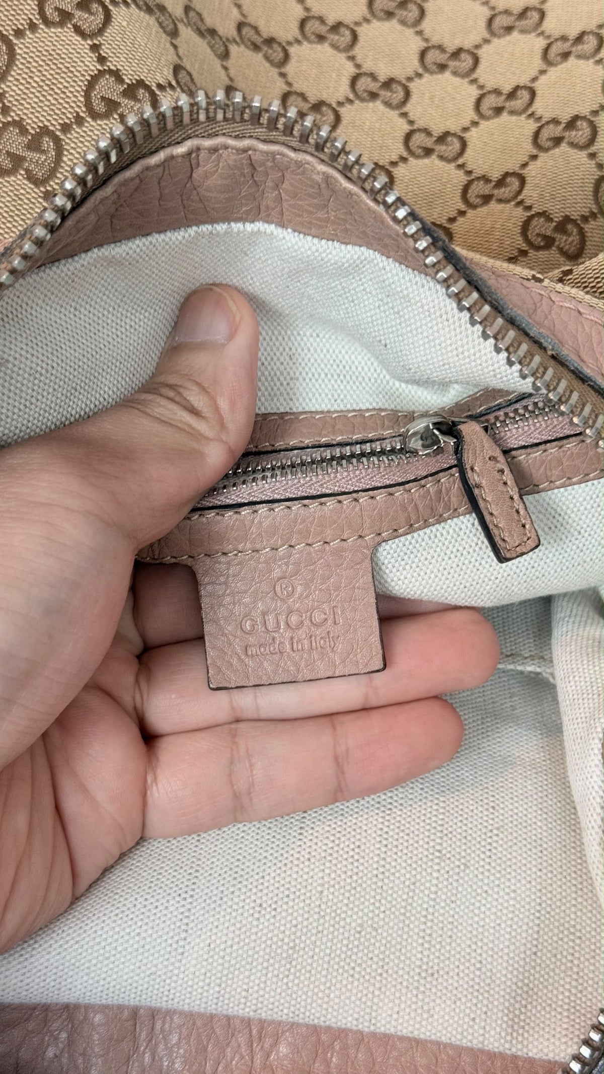 Gucci Bamboo Hobo GG Canvas Shoulder bag