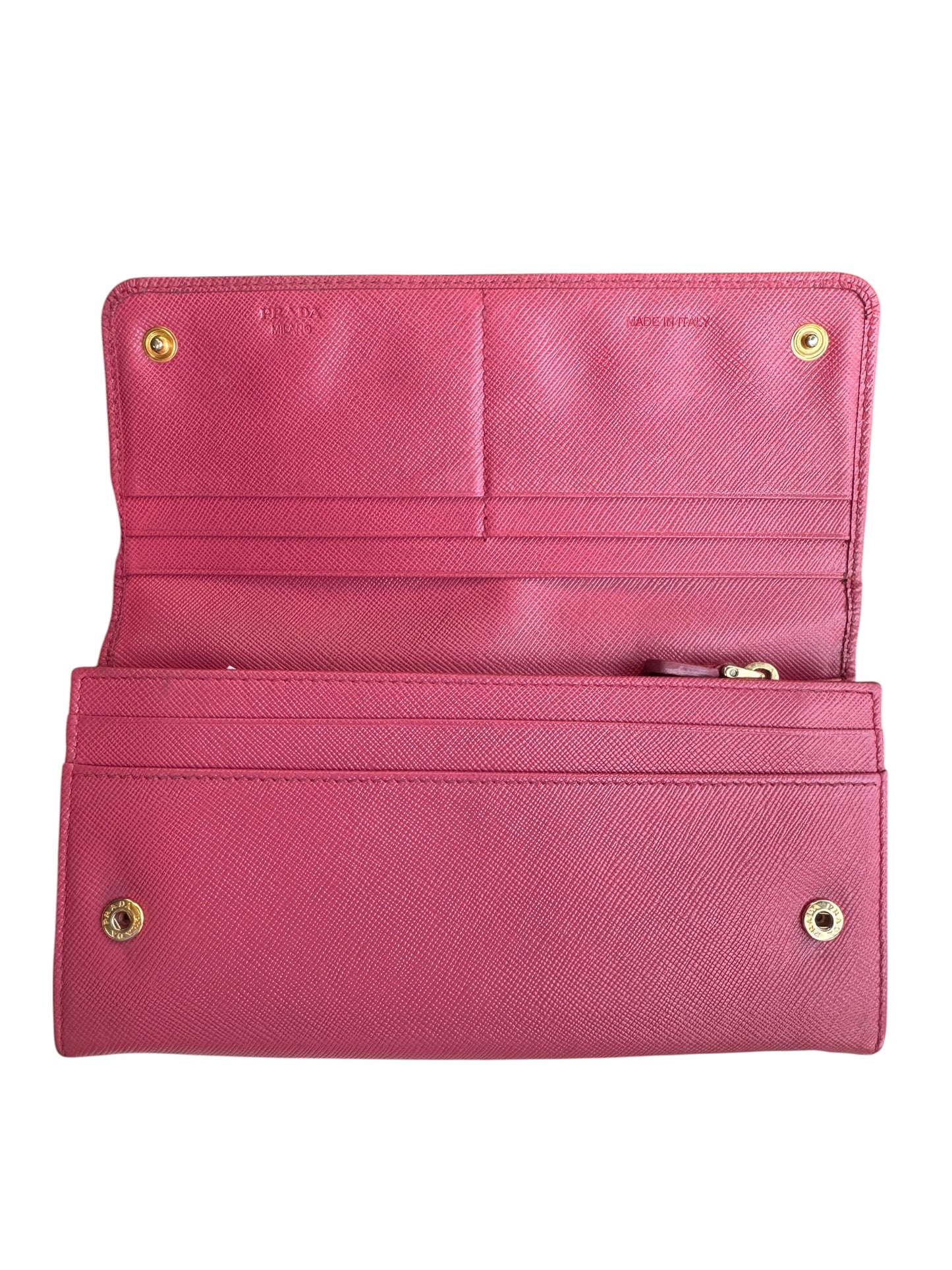 WA2👛 Prada continental flap wallet (COA Included) retail $995