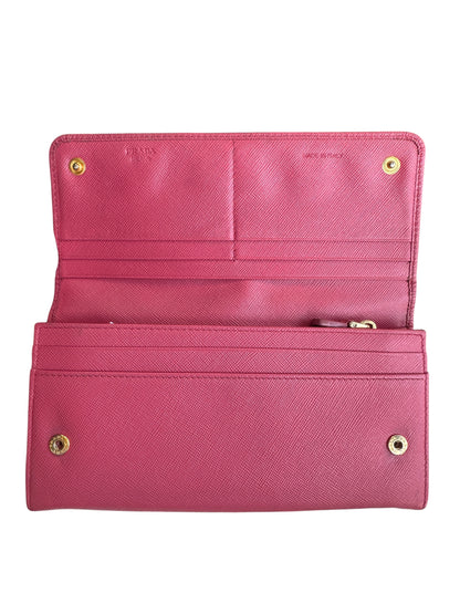 WA2👛 Prada continental flap wallet (COA Included) retail $995