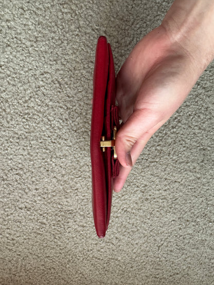 Ferrragamo vara Bow saffiano red