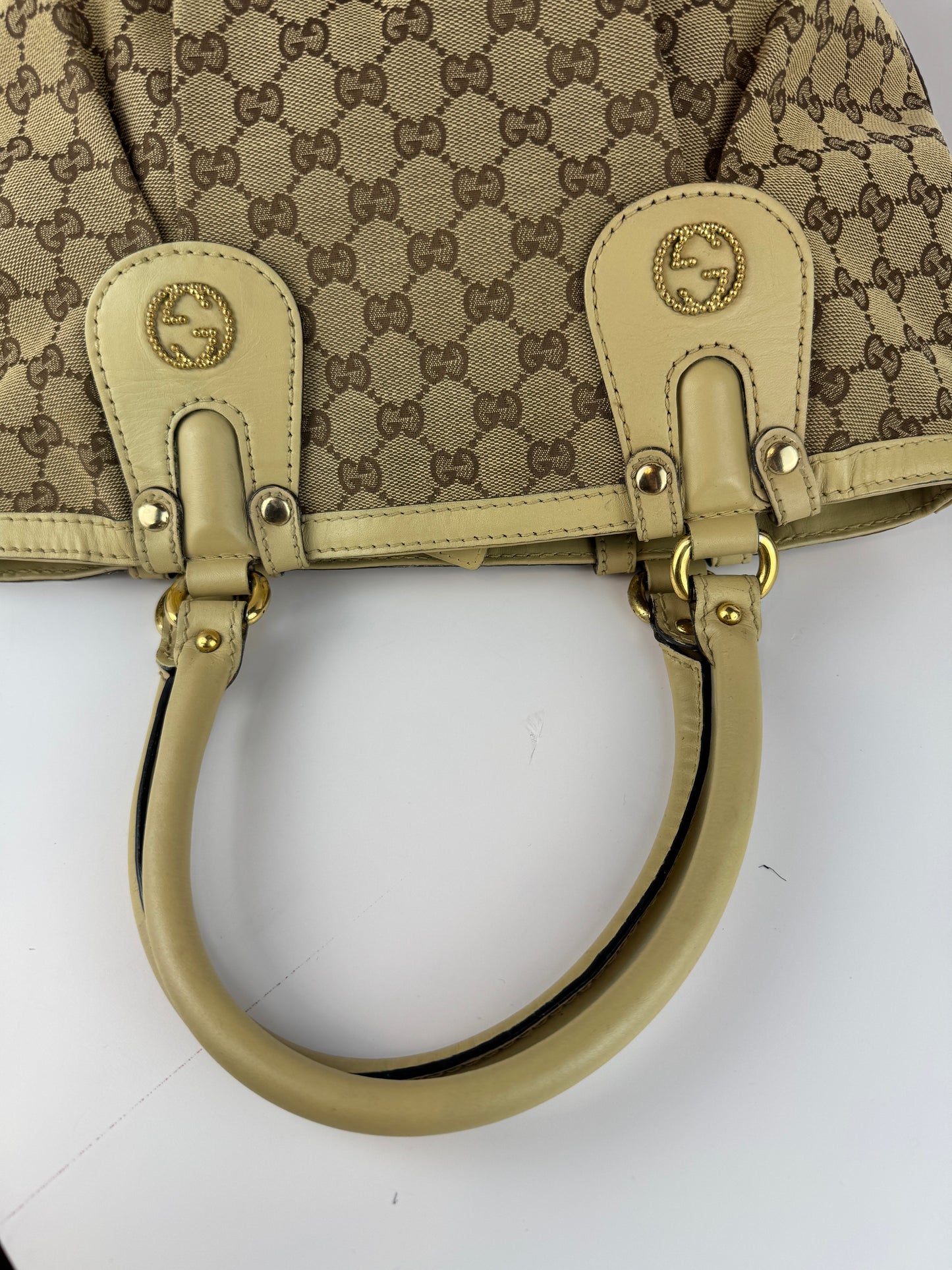 GUCCI Scarlett Studded GG Canvas Medium Monogram