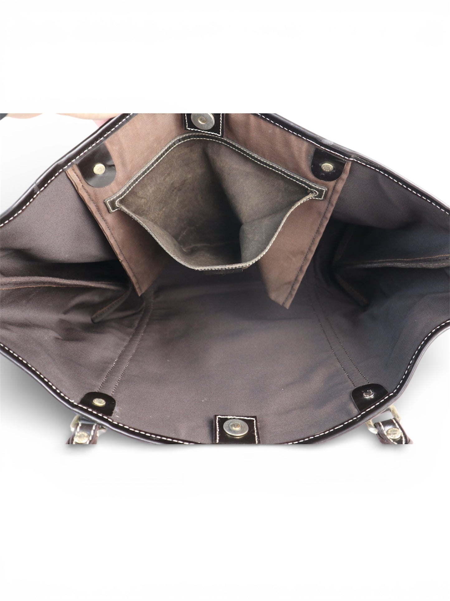 Gucci Joy Tote GG Coated Canvas Dark Brown