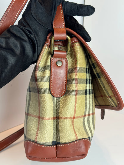 BURBERRY Haymark Check Messenger bag