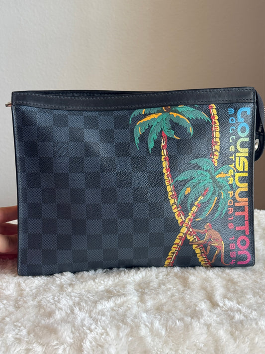 LOUIS VUITTON Damier Cobalt Jungle Pochette  Voyage MM