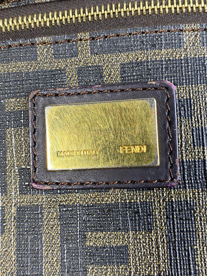 Fendi Roll Tote Zucca Coated Canvas Medium