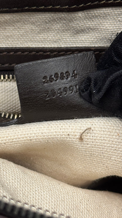 Gucci Mayfair Handle GG Canvas Brown