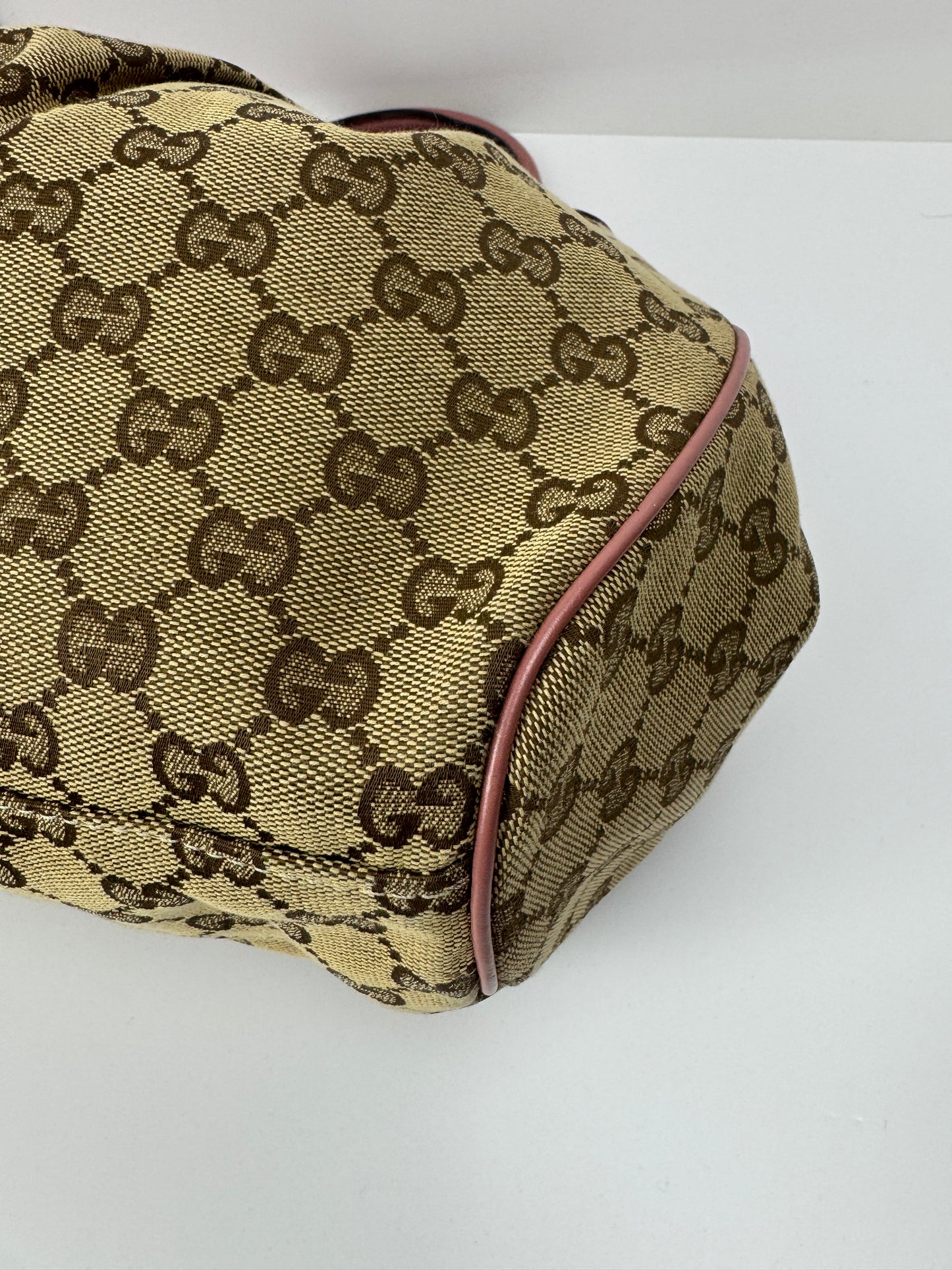 Gucci Sukey Hobo Shoulder GG Canvas Pink