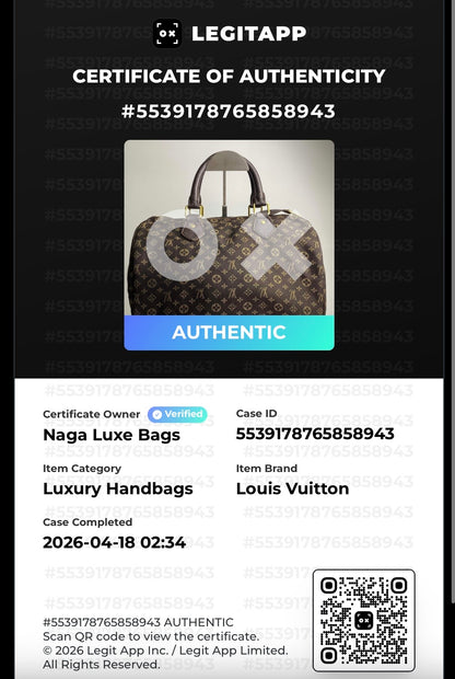 Louis vuitton speedy 30 mini lin Dark brown canvas