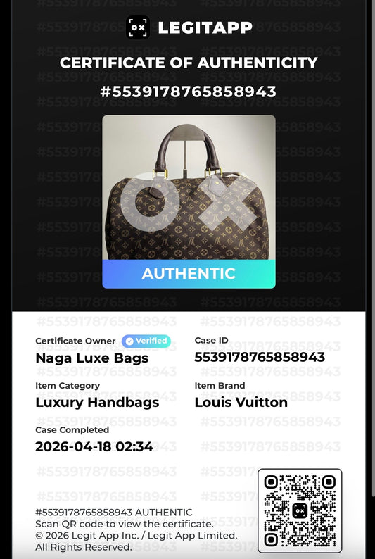 Louis vuitton speedy 30 mini lin Dark brown canvas