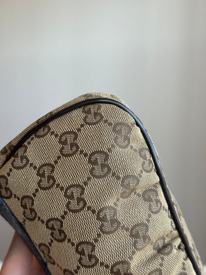 GUCCI Lovely Heart GG Canvas Brown