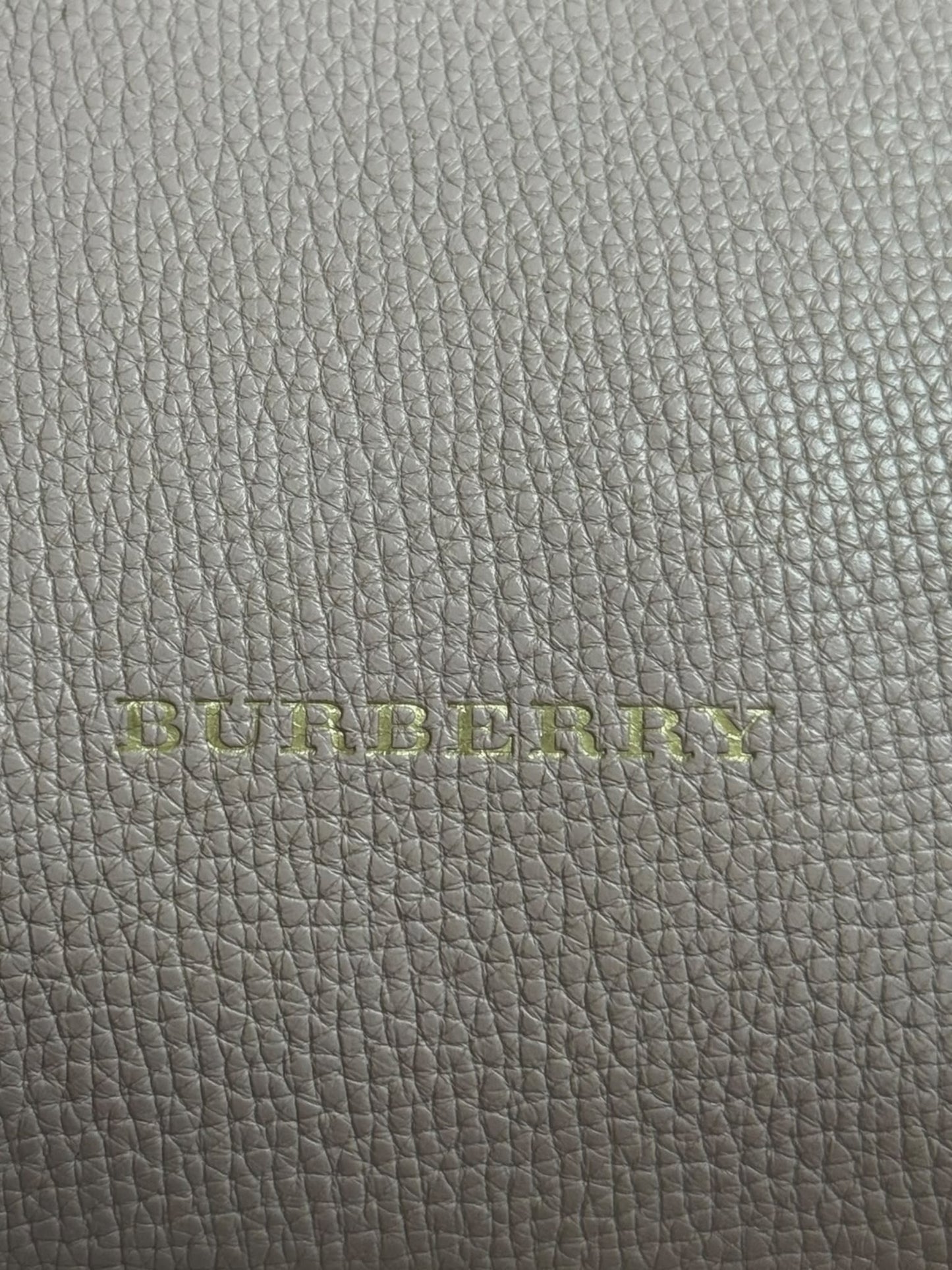 Burberry banner tote leather and house check Canvas small