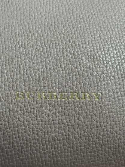 Burberry banner tote leather and house check Canvas small