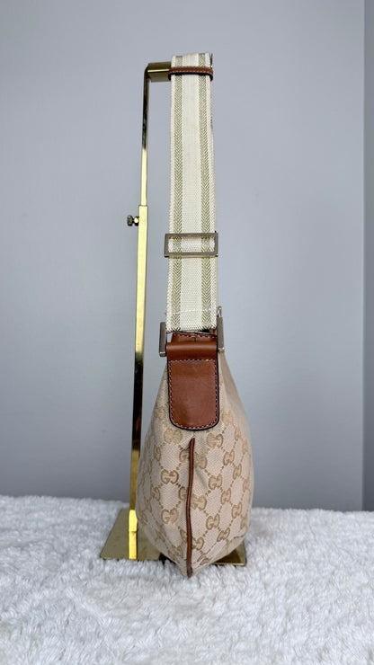 GUCCI Halfmoon GG Canvas Medium