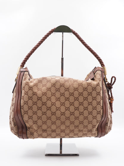 Gucci Bella Hobo GG Canvas Brown