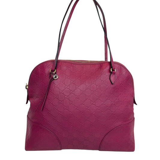 GUCCI Bree Shoulder Leather Pink