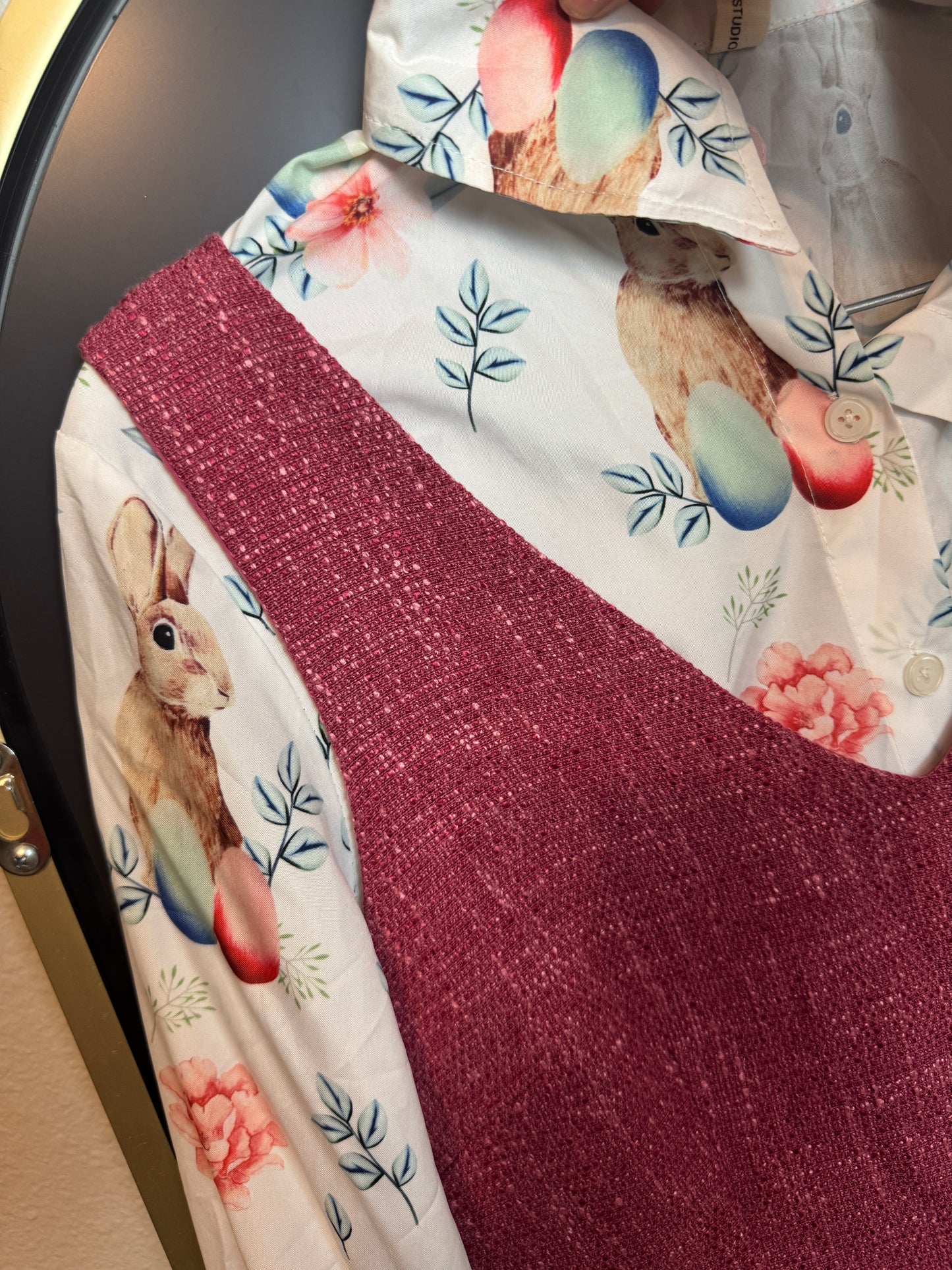 D13👗Berry Bunny Lace Romper – Pre-Owned (All Sales Final) 🐰💕