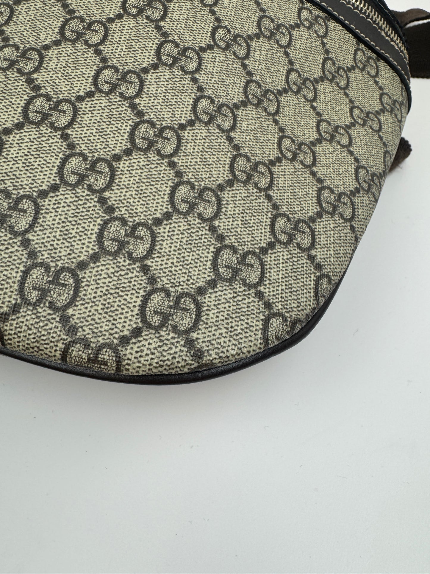 Gucci Belt Bag Coated Canvas GG Brown