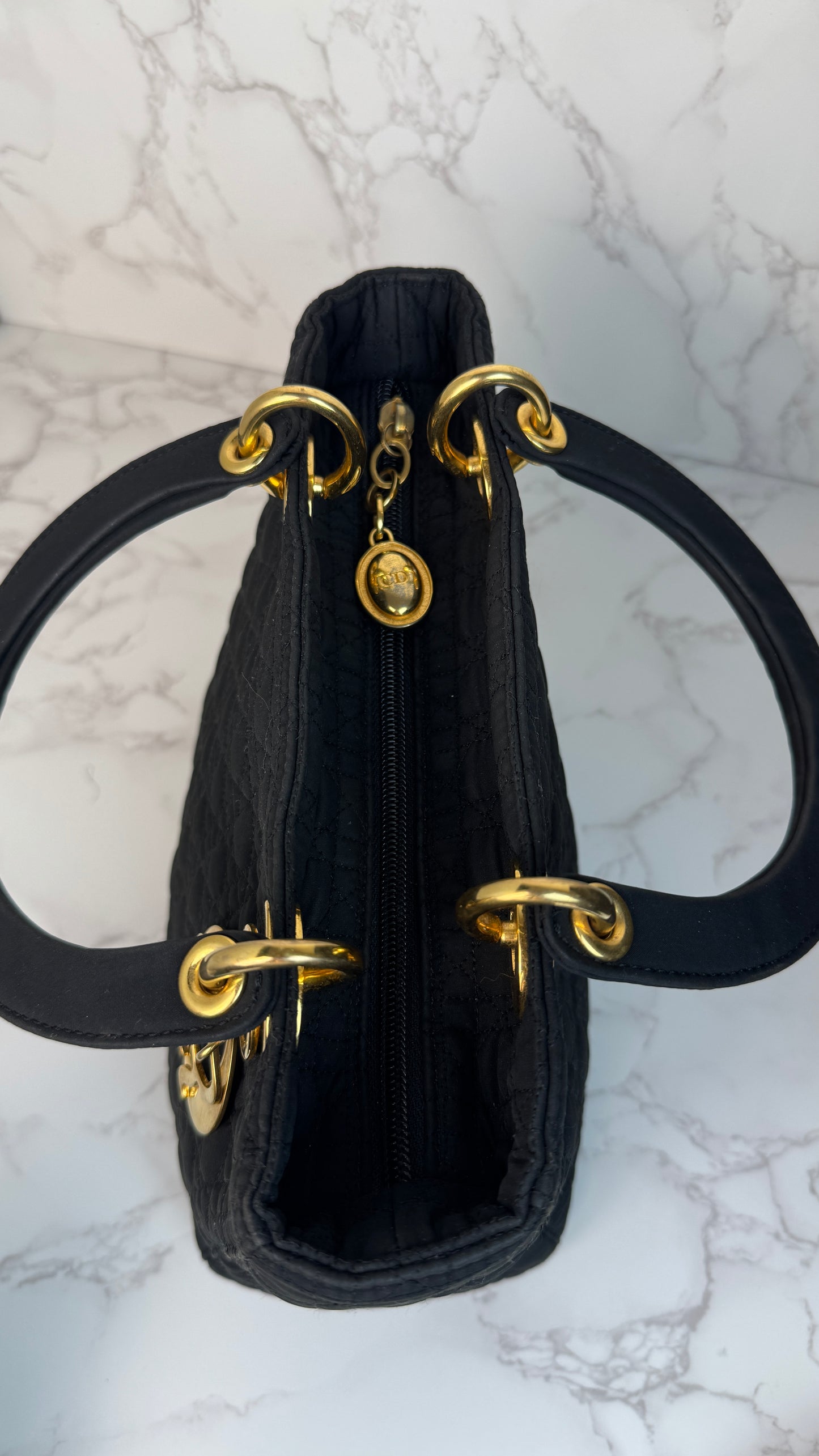 Christian Dior Lady Dior Quilted Tote Bag (Vintage)