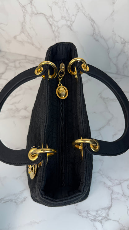 Christian Dior Lady Dior Quilted Tote Bag (Vintage)