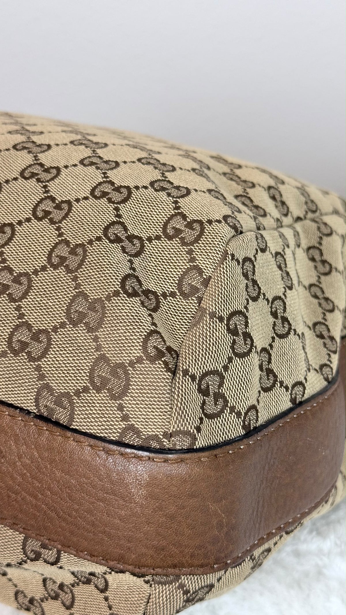 Gucci Hobo GG Canvas shoulder brown